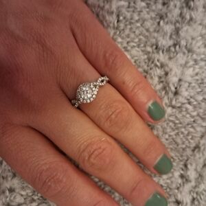 7/8 CT Diamond White Gold Engagement Ring, The Leo Size 6.5